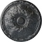 Ekena Millwork Granada Ceiling Medallion (Fits Canopies up to 4 1/4"), Hand-Painted Pewter, 15 3/4"OD x 5/8"P CM16GAPES - alternate 1